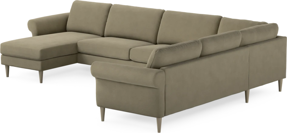 Bridge - Hörnsoffa, 3+2-sits med schäslong vänster - Beige