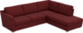 Friday - 2,5-sits soffa med divan höger - Rosa