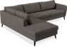 County - 2,5-sits soffa med divan vänster - Brun