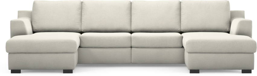 Friday - 2-sits soffa med två schäslonger - Vit