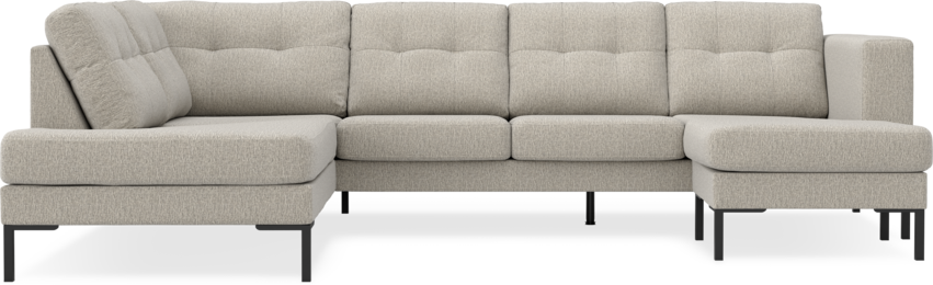 Rio - 3-sits soffa med divan vänster och schäslong höger - Beige
