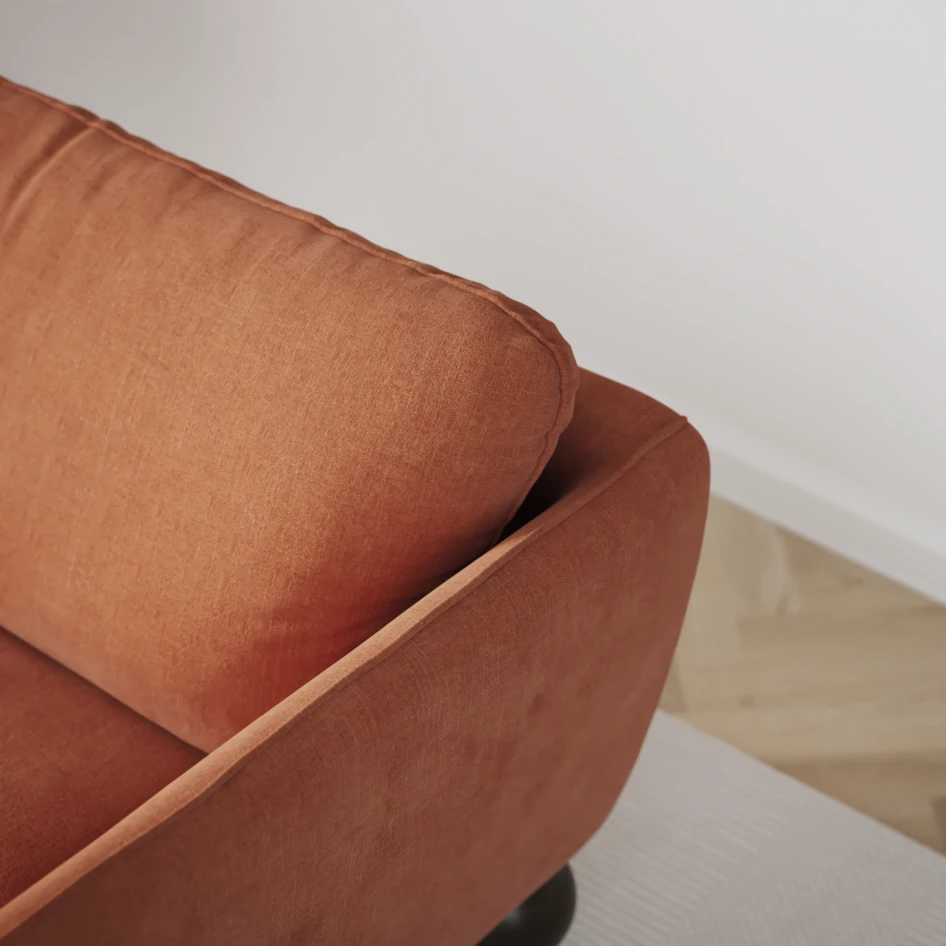 Madison Lux - Hörnsoffa 2+3-sits, hörn 1 - Orange