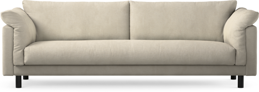 Cherrie - 4-sits soffa, hel dyna, fast klädsel - Vit