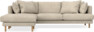 Harper - 4-sits med schäslong vänster - Beige