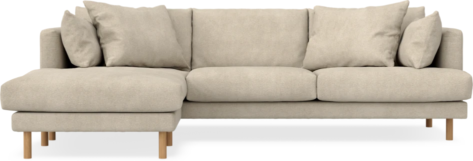 Harper - 4-sits med schäslong vänster - Beige