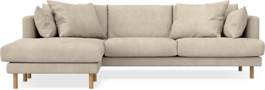 Harper - 4-sits med schäslong vänster - Beige