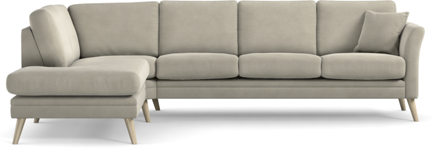 Eden - 3-sits soffa med divan - Brun