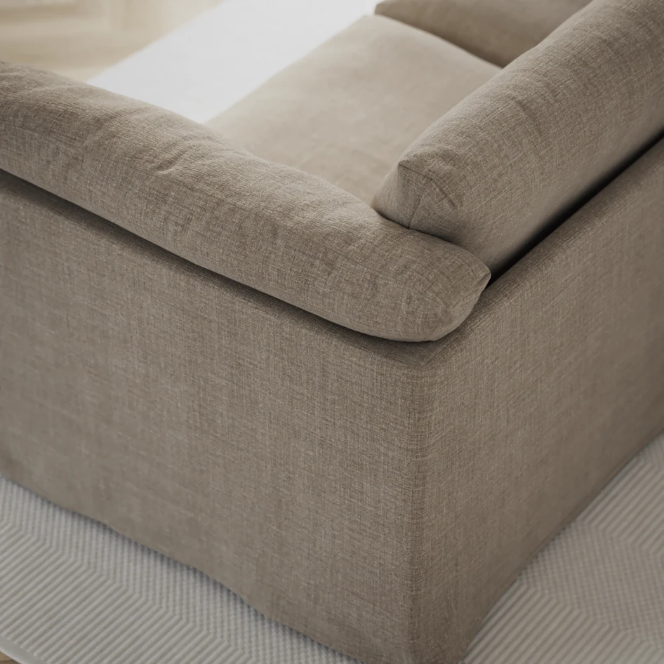 Cherrie - 2,5-sits soffa med kappa - Beige