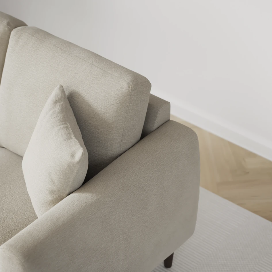 Eden - 2,5-sits soffa svängd - Brun