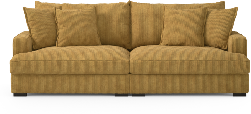 Rossi - 3-sits soffa - Gul
