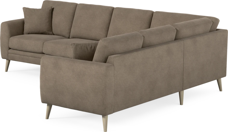 Eden - Hörnsoffa, 3+2-sits - Brun