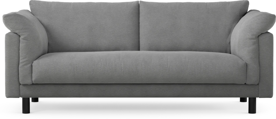 Cherrie - 2,5-sits soffa, hel dyna, fast klädsel - Grå
