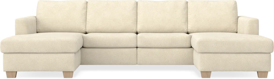 Friday - 2-sits soffa med två schäslonger - Beige
