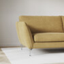 Madison Lux - 3-sits soffa med divan höger - Gul