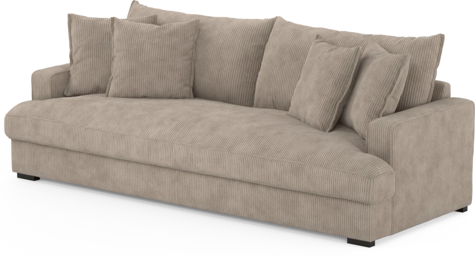 Mila - 4-sits soffa, hel dyna - Beige