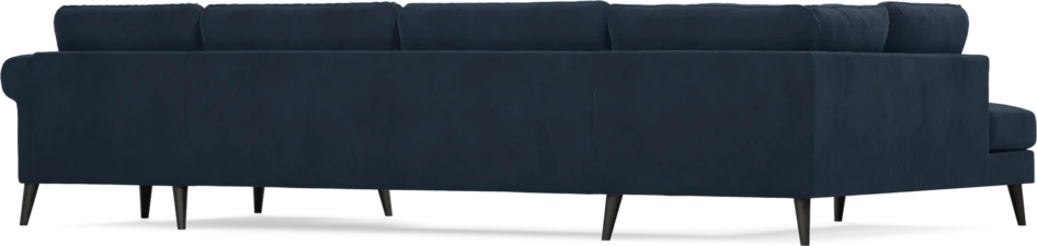 Bridge - 3-sits soffa med divan vänster och schäslong höger - Blå