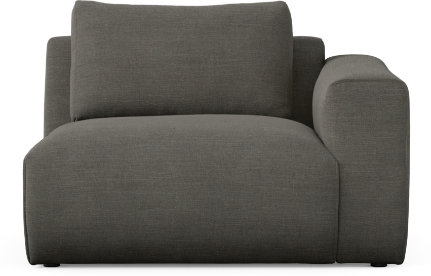 Free - 1,5-sits med armstöd höger - Grå