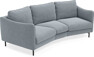 Madison - 3-sits soffa svängd, 70 cm - Blå