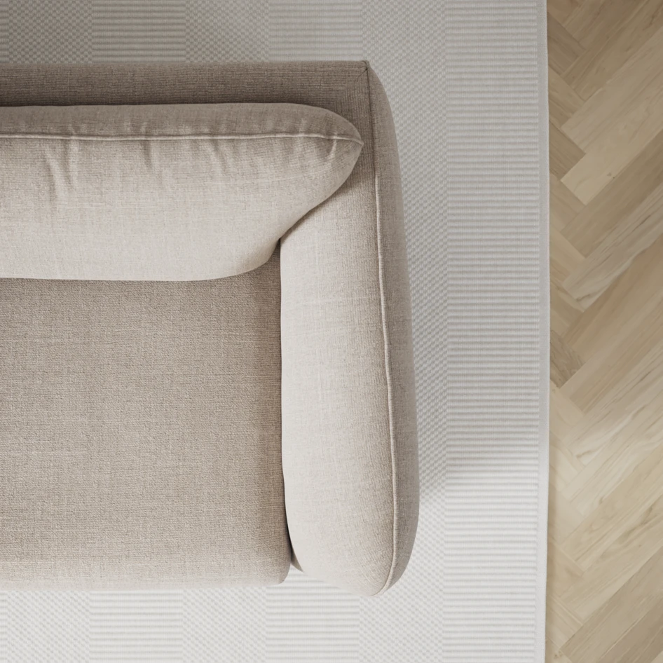 Madison - Hörnsoffa med schäslong höger - Beige