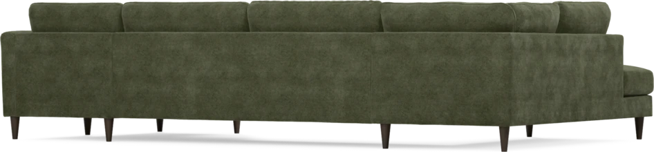 Bridge - 3-sits soffa med divan vänster och schäslong höger - Grön