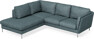 Madison - 2-sits soffa med divan vänster - Turkos