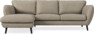 Madison Lux - 2-sits soffa med schäslong vänster - Beige