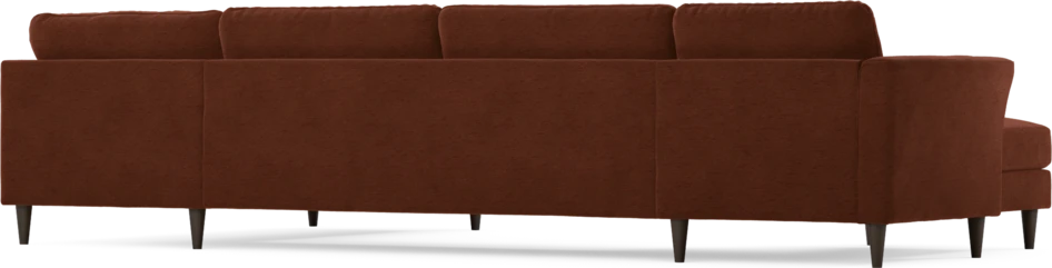 Bridge - 3-sits soffa med schäslong vänster och divan höger - Orange