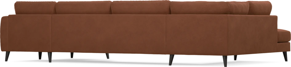 Bridge - 3-sits soffa med divan vänster och schäslong höger - Orange