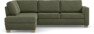 Friday - 2,5-sits soffa med divan vänster - Grön