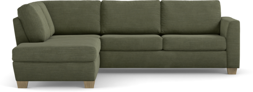 Friday - 2,5-sits soffa med divan vänster - Grön