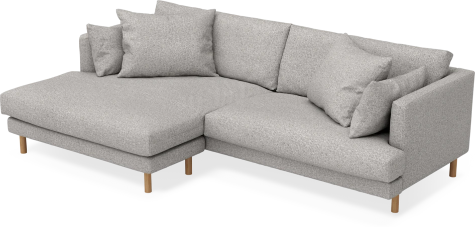 Harper - 4-sits med schäslong XL vänster - Vit