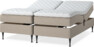 Delux Sense - Ställbar säng, dubbelsäng med bäddmadrass - Beige