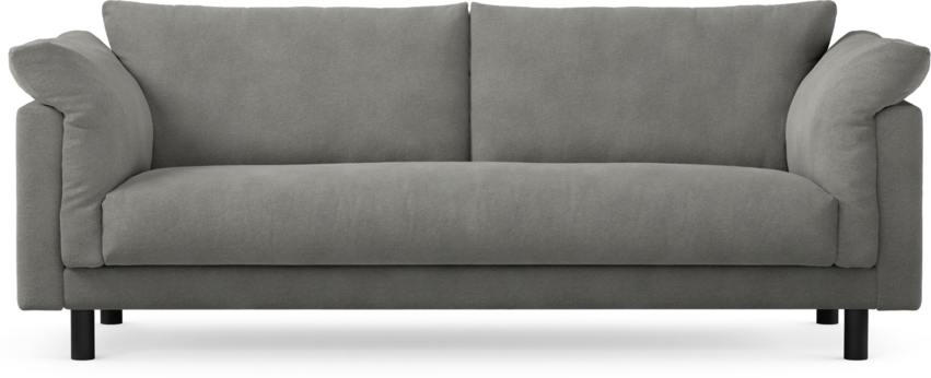 Cherrie - 3-sits soffa, hel dyna, fast klädsel - Grå