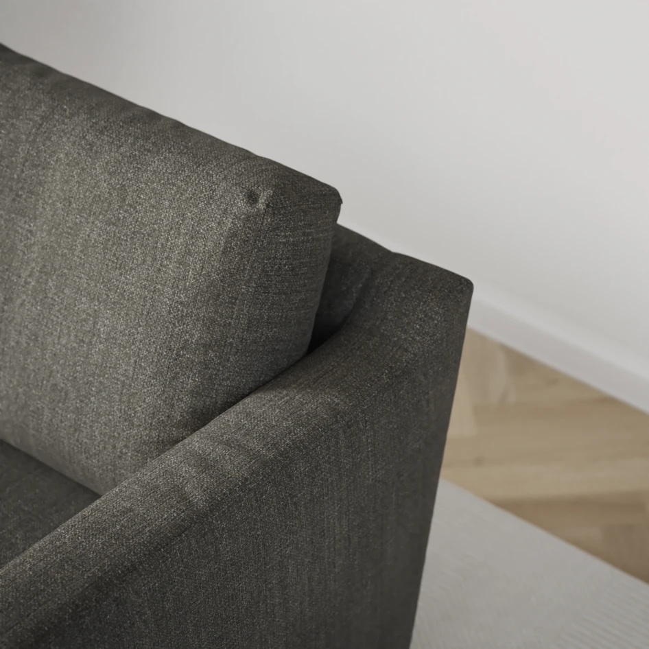 Friday - 2,5-sits soffa med divan vänster - Grå