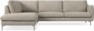 Madison - 3-sits soffa med divan vänster - Vit