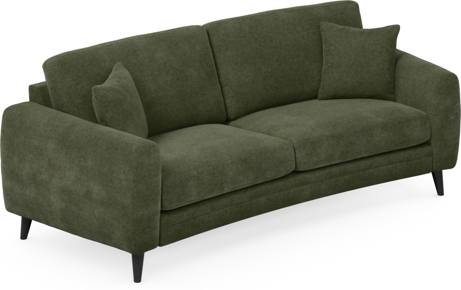 Eden - 2,5-sits soffa svängd - Grön