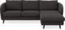 Madison - 2-sits soffa med schäslong höger - Svart
