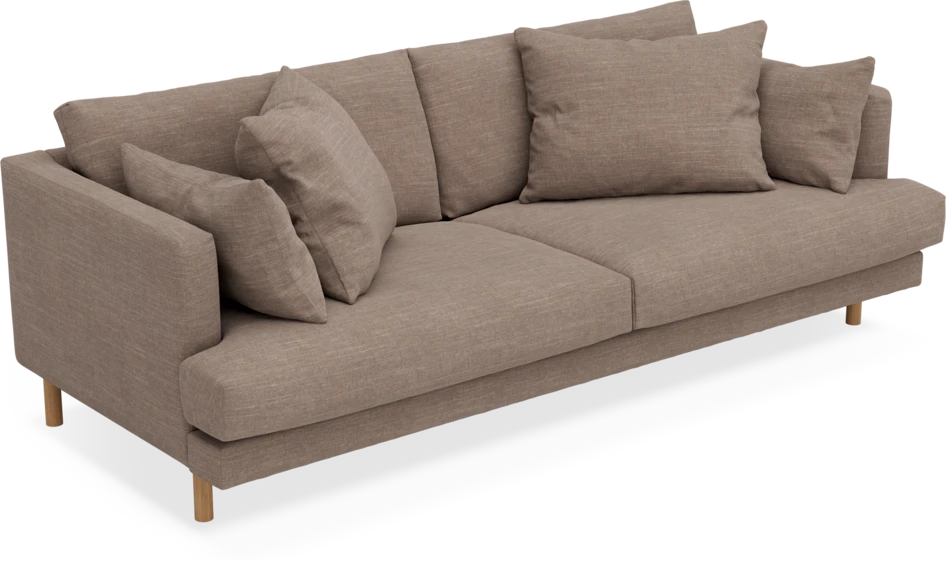 Harper - 3-sits soffa - Brun