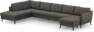County - 4-sits soffa med divan vänster och schäslong höger - Brun