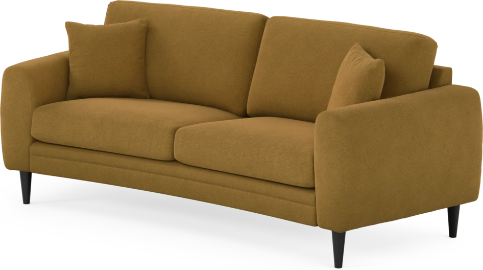 Eden - 2,5-sits soffa svängd - Gul