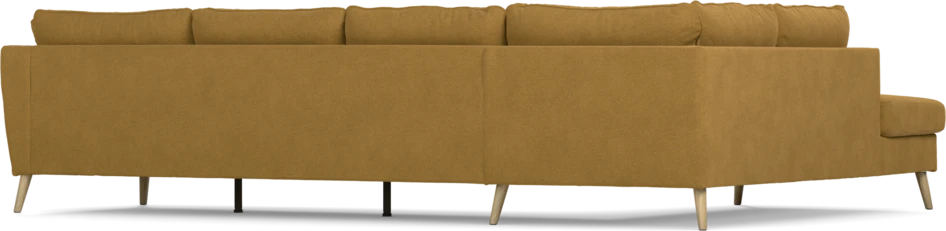 County - 3-sits soffa med divan vänster - Gul