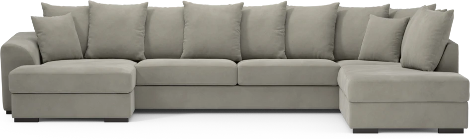 Town - 3-sits soffa med divan höger och schäslong vänster - Grå