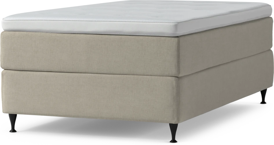 Delux Exclusive - Kontinentalsäng, enkelsäng 120 cm med bäddmadrass och sängben