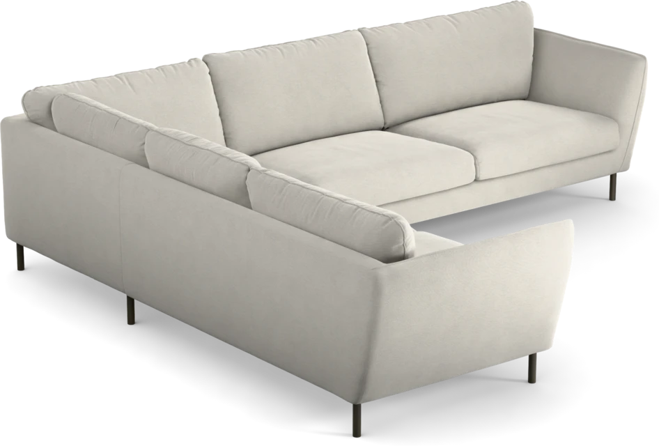 Madison Lux - Hörnsoffa 2+3-sits, hörn 1 - Vit