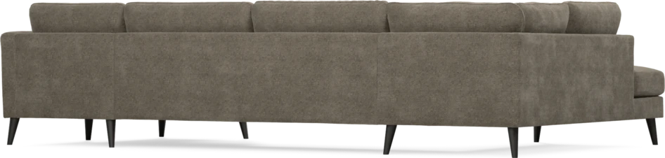 Bridge - 3-sits soffa med divan vänster och schäslong höger - Brun