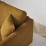 Eden - 3-sits soffa med schäslong - Gul