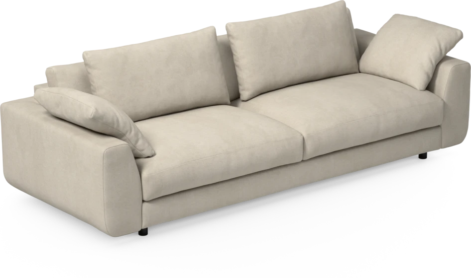 Amie - 4-sits soffa - Vit