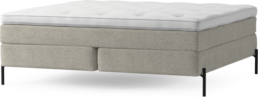 Delux Sense - Kontinentalsäng, dubbelsäng med bäddmadrass och sängben