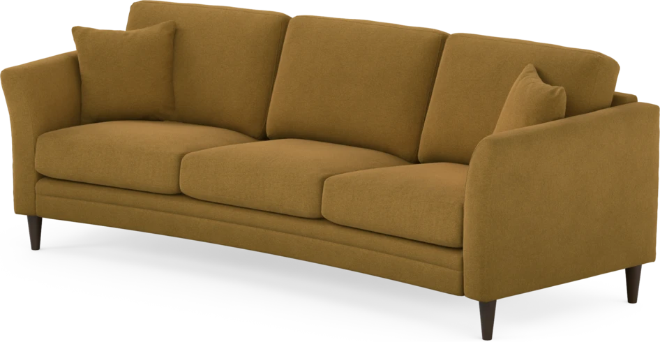 Eden - 3-sits soffa svängd - Gul