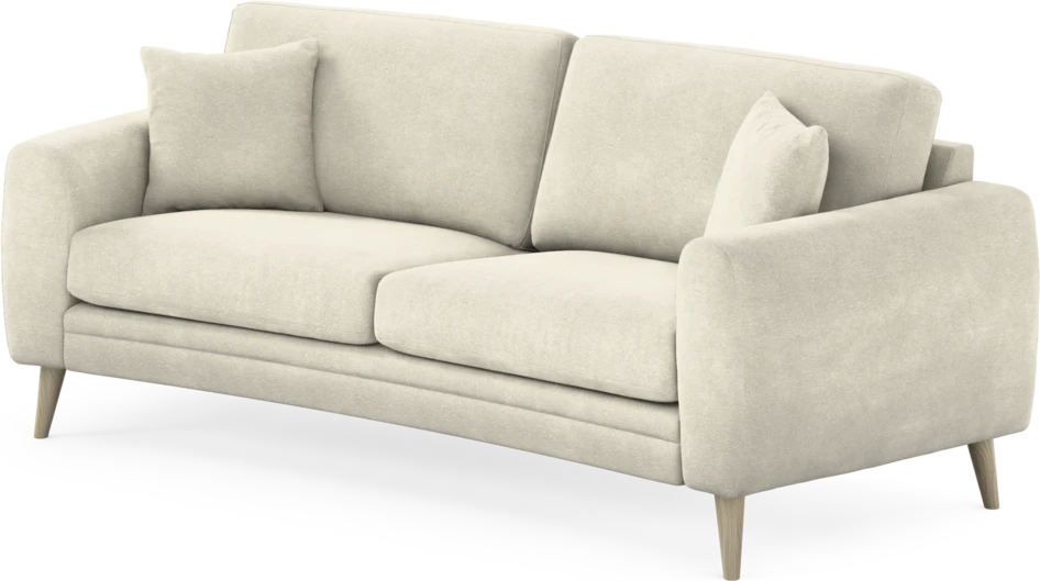 Eden - 2,5-sits soffa svängd - Vit